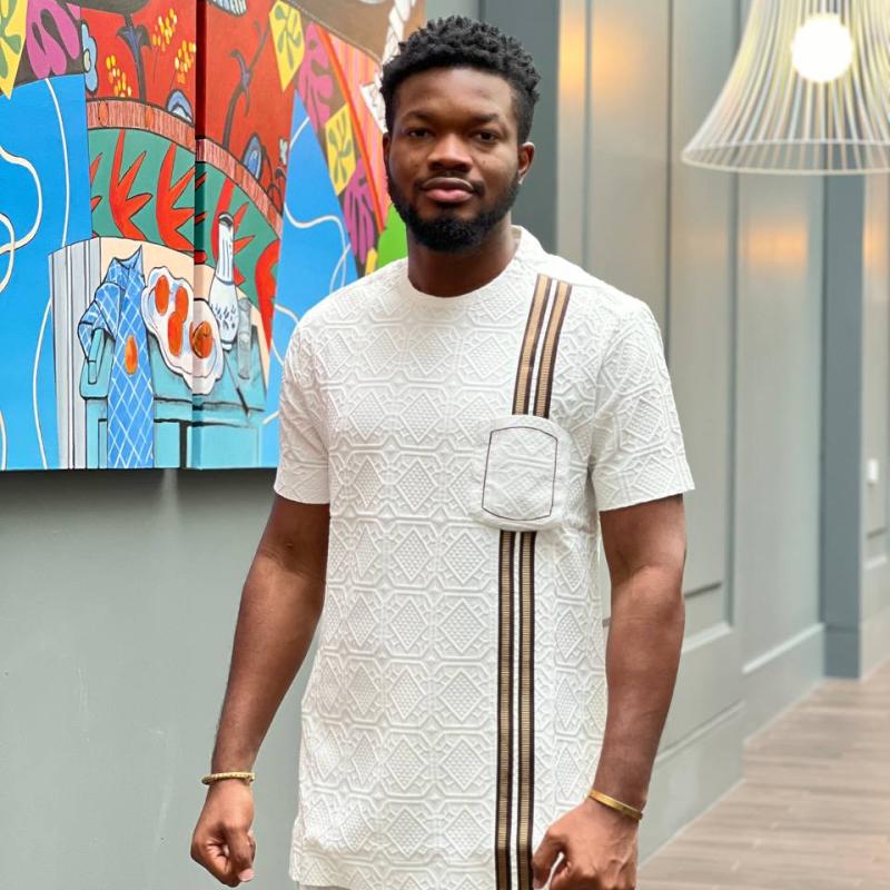 Two Stripe Cream Kaftan