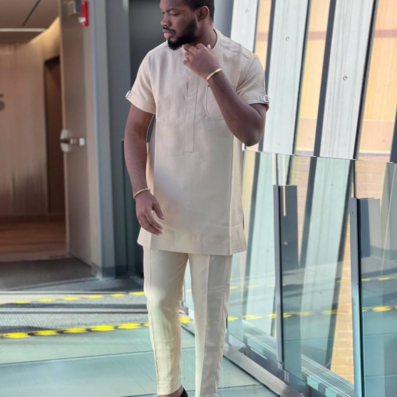 Simple Cream Kaftan
