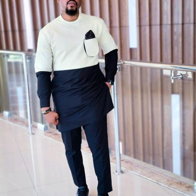 Black and White Kaftan