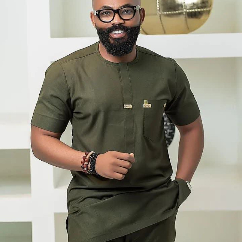 Green Simple Kaftan