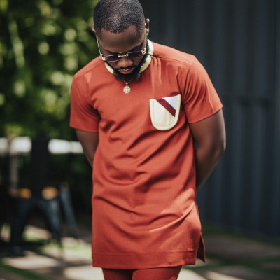 Red and White Kaftan